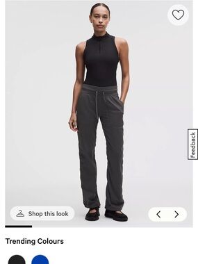 lululemon athletica Women's Straight-Leg Drawstring Pants - army green